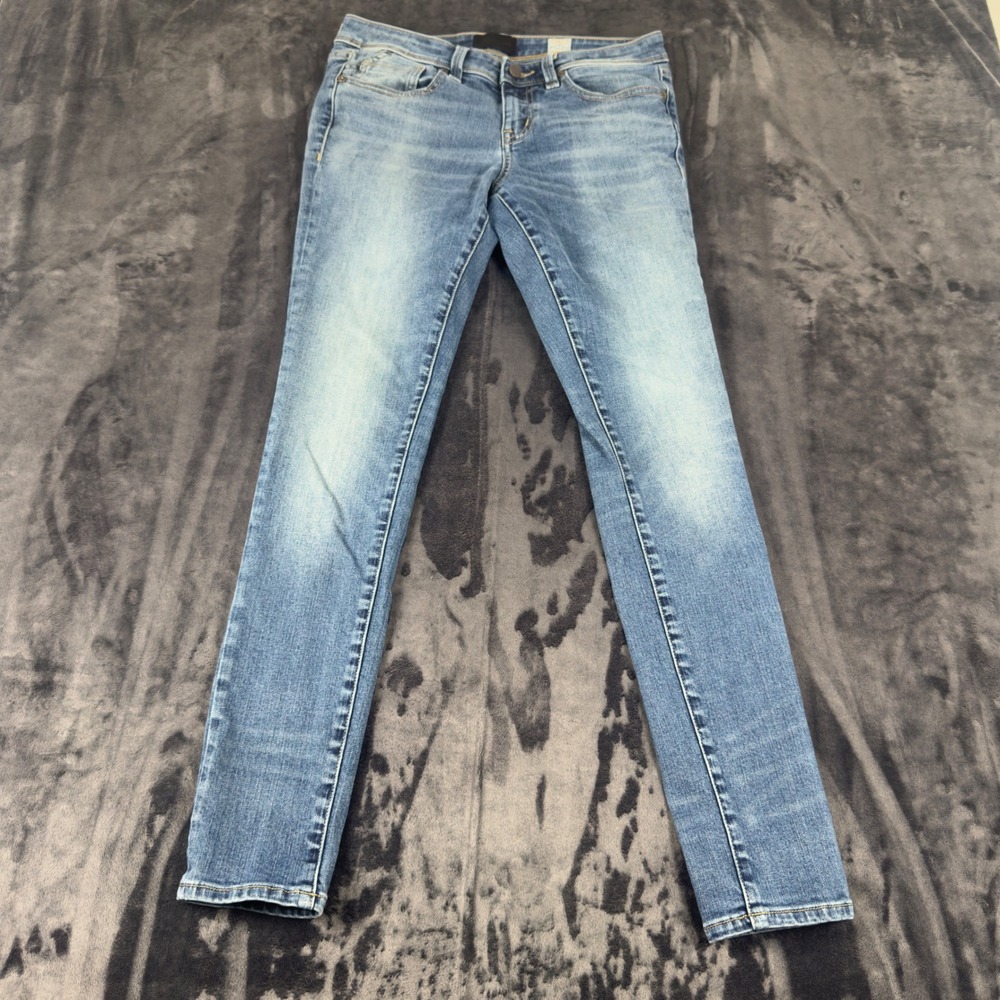 Buckle Black Jeans Womens 28 Skinny Blue Fit No. 53 Candiani Italian Denim